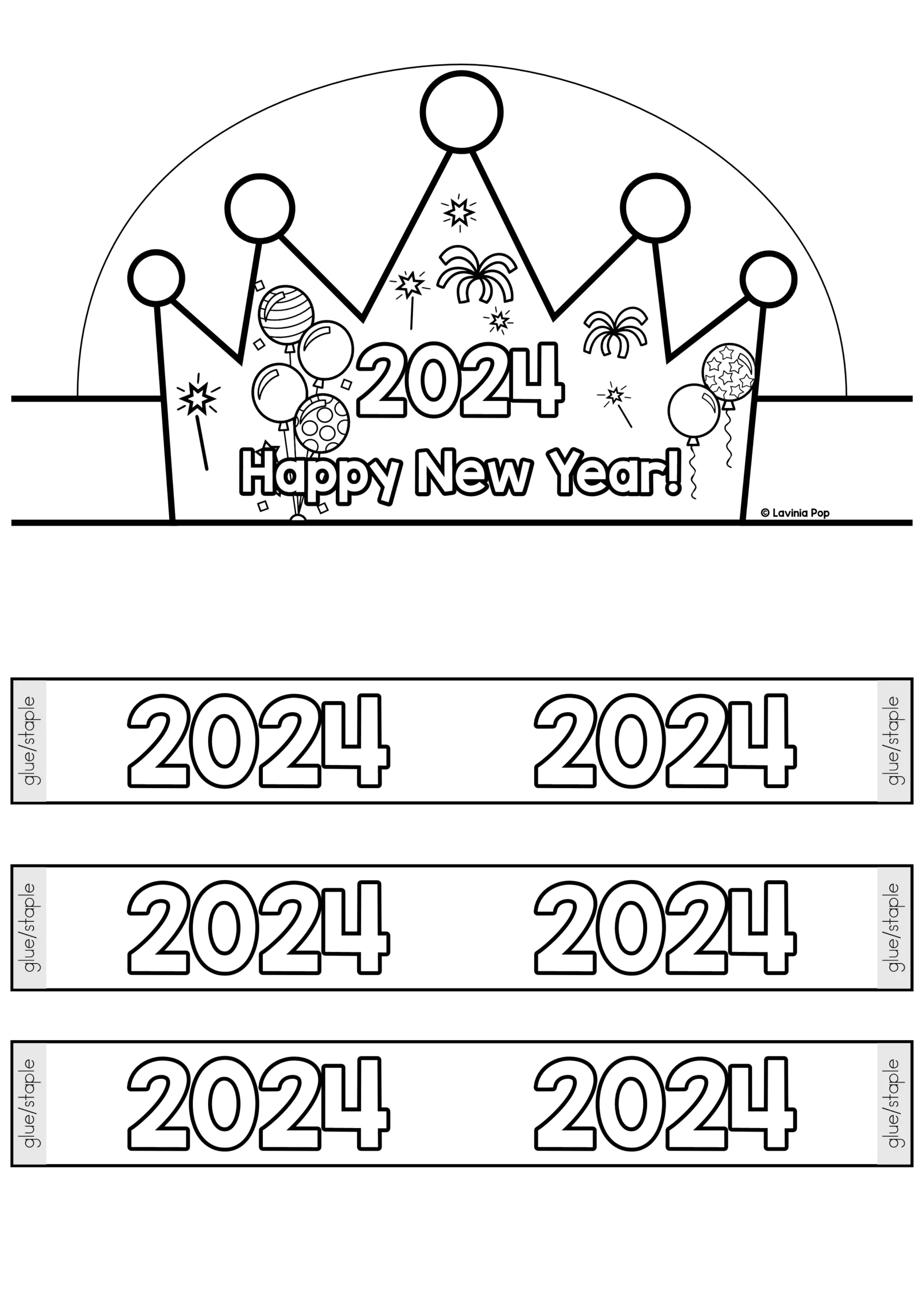 free 2024 new year crowns
